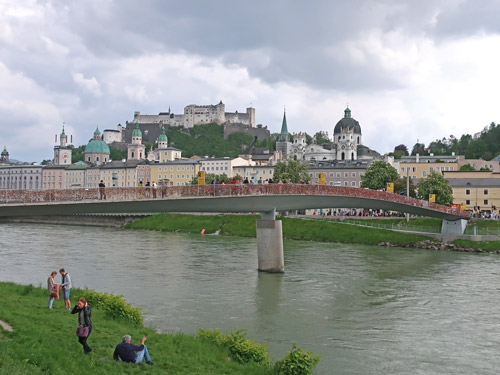 Makartsteg Bridge In Salzburg Love Lock Bridge 