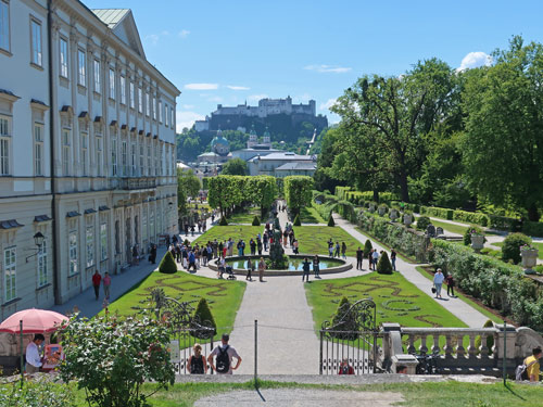 Mirabell Gardens in Salzburg Austria