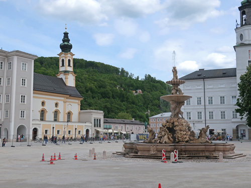 Residenzplatz in Salzburg Austria